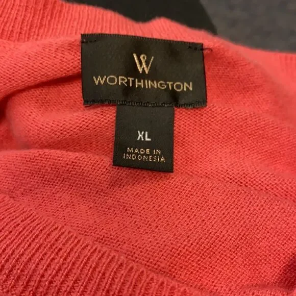 Worthington Salmon Color Top sz. XL - Picture 2 of 3